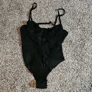 Forever 21 Black Lace Bodysuit